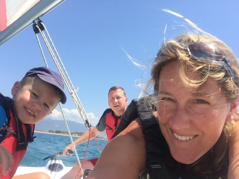 Slefie on a sailing boat