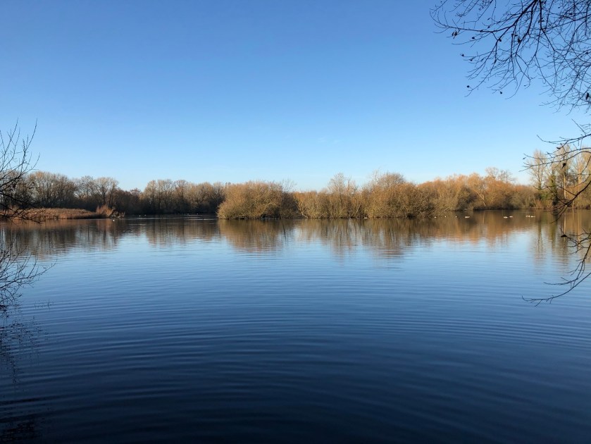 view across a lake