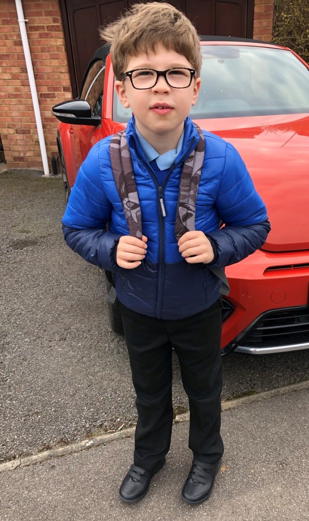 boy in school uniform